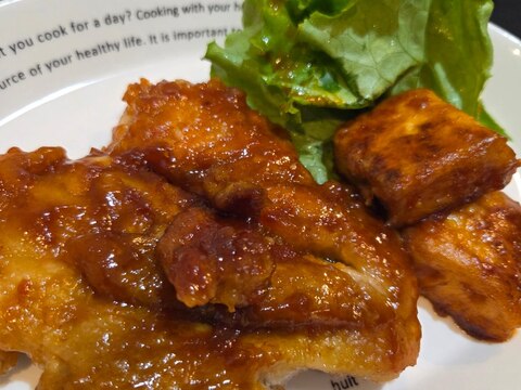 ☆彡フライパン一つ厚揚げともも肉のヤンニョムチキン